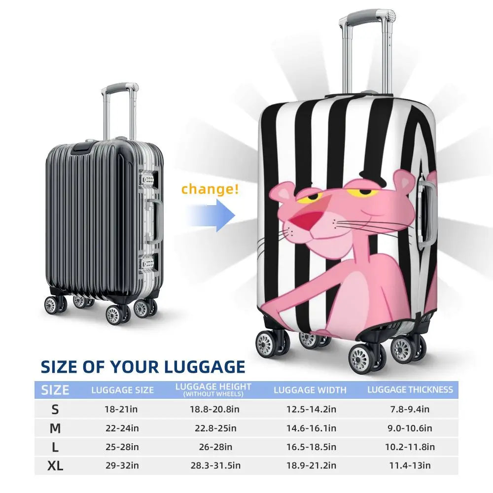 A101 - P-Panthers Cartoon Luggage Cover Protector Fashion Travel Suitcase
