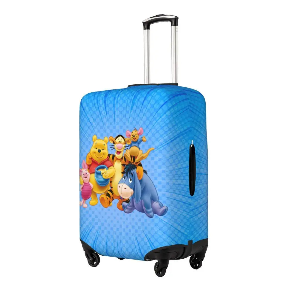 A111 - Custom Winnie The Pooh Luggage Cover Elastic