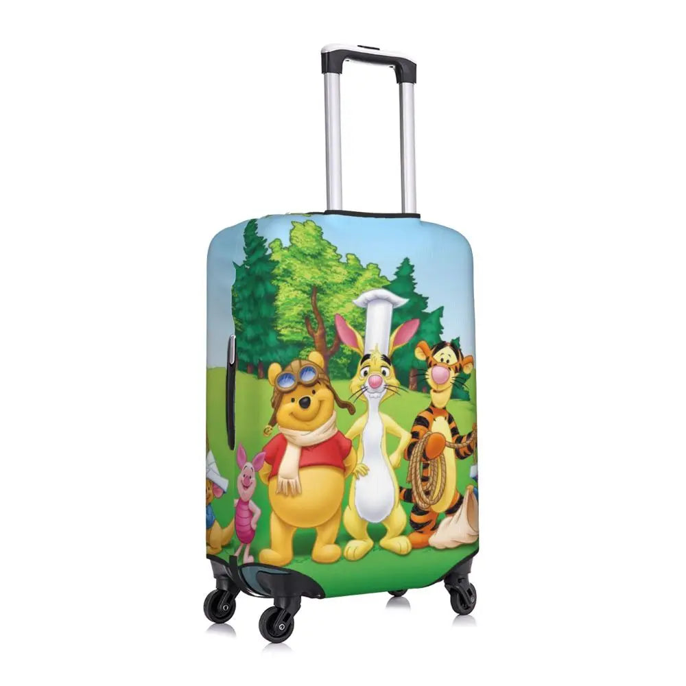 A111 - Custom Winnie The Pooh Luggage Cover Elastic