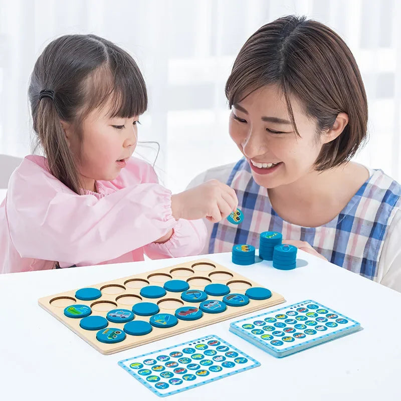 T10 - Find The Same Pattern Puzzle Game Kids Cartoon Animal Memory