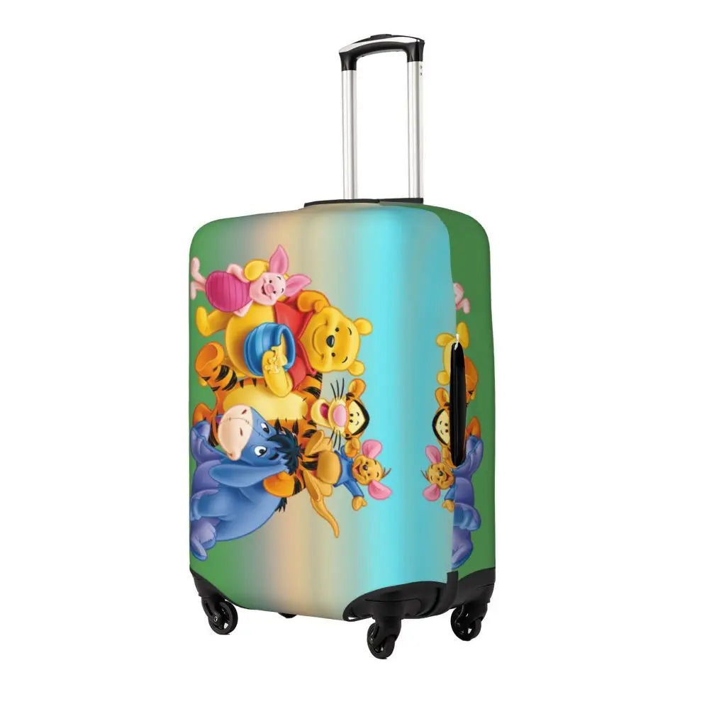A111 - Custom Winnie The Pooh Luggage Cover Elastic