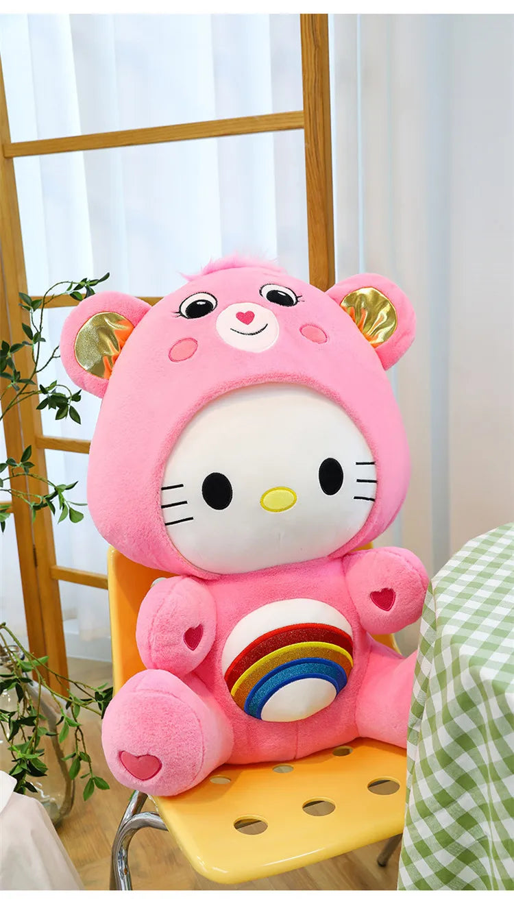 T18 - Anime Cartoon Care Bears Cross-Dressing Plush Toys Japanese