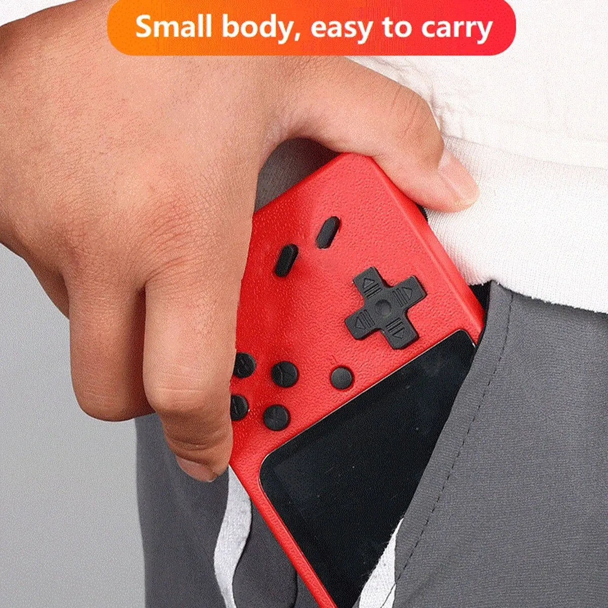 T03 - A Red Retro Classic Games Children's Handheld Small Game Console
