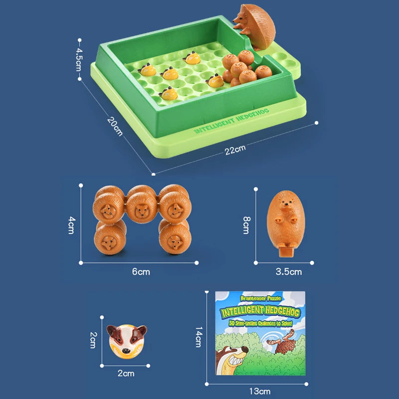 T07 - Children Logic Game Education Learning Toys Hedgehog Animals Puzzle