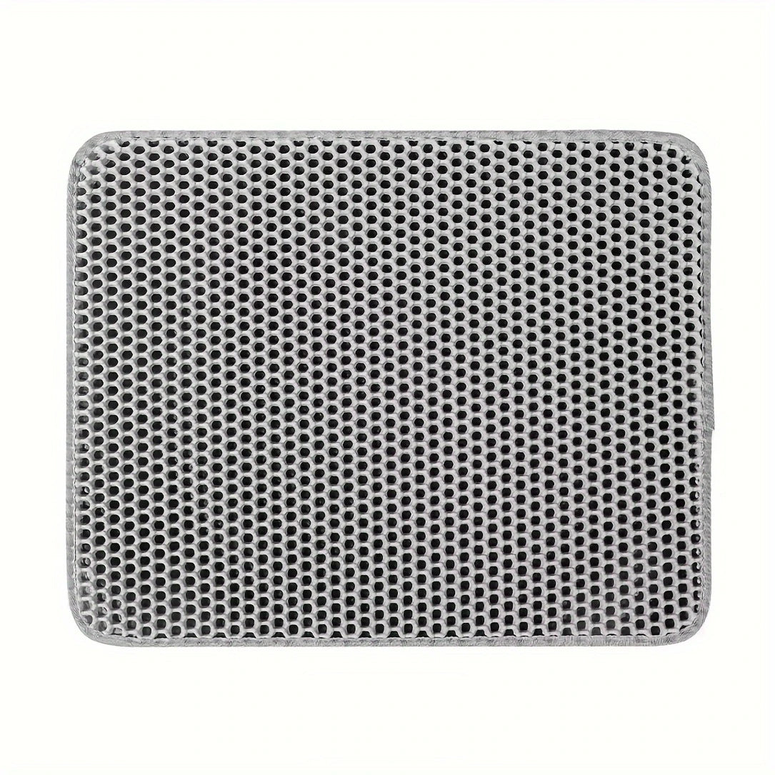 P07 - Large Size Cat Litter Mat-Advanced Honeycomb Double Layer Design,Urine Waterproof