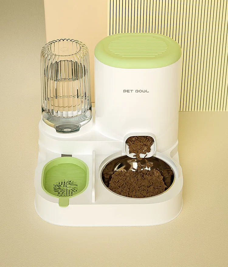 P04 - Bowl with integrated water dispenser, automatic pet feeder and water fountain