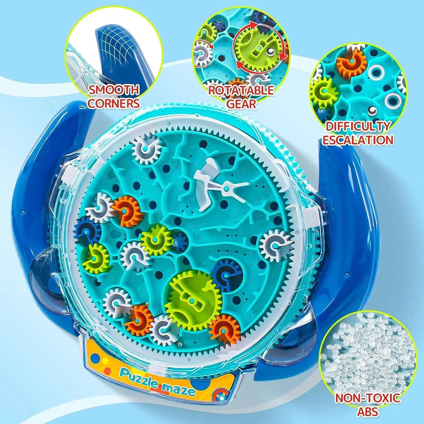 T09 - 3D Puzzle Funny Gear Labyrinth Disk Gear Balance Ball