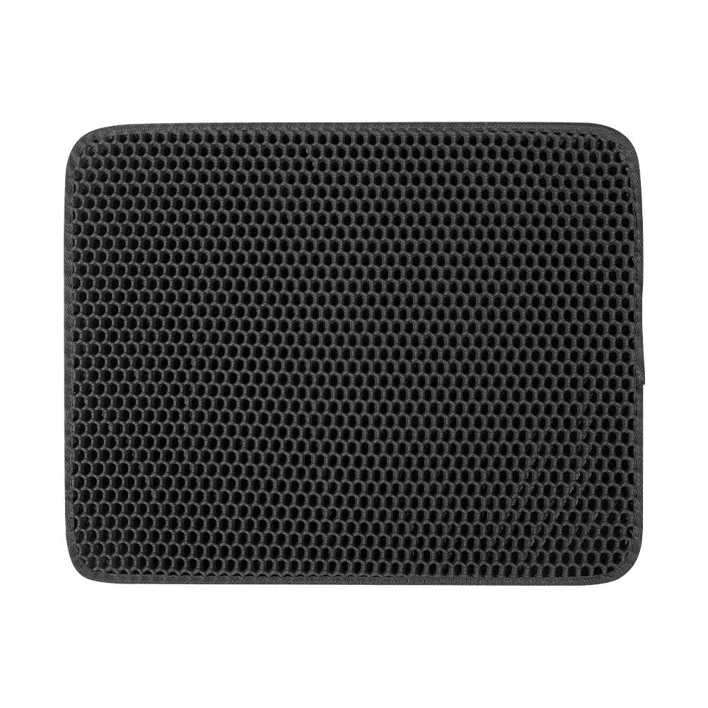 P07 - Large Size Cat Litter Mat-Advanced Honeycomb Double Layer Design,Urine Waterproof