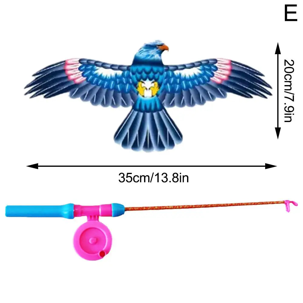 T24 - Children Kite Toy Cartoon Eagle Foldable
