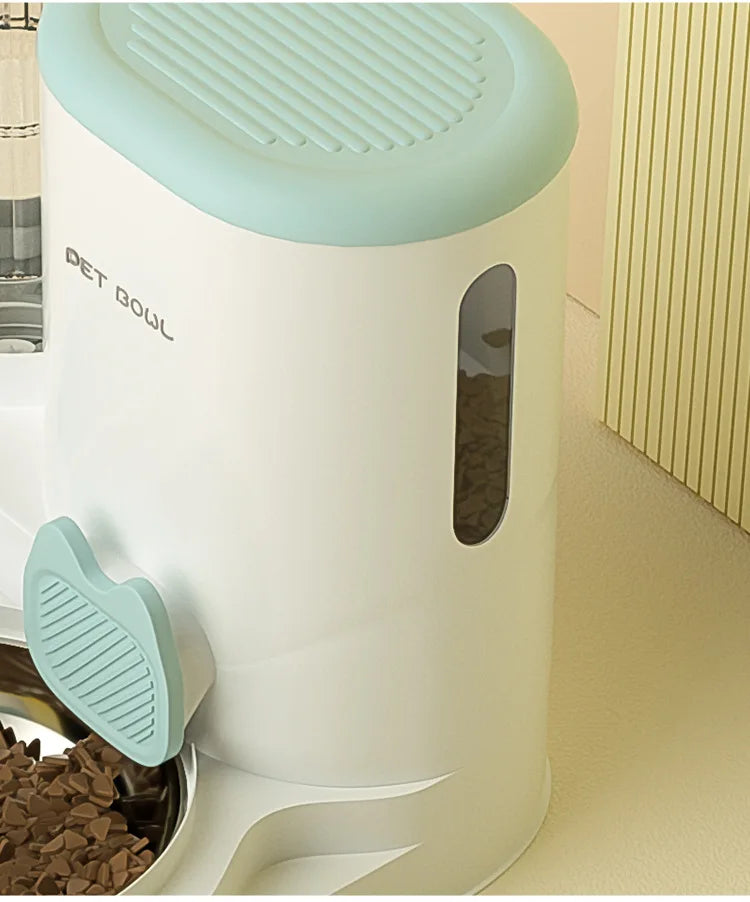 P04 - Bowl with integrated water dispenser, automatic pet feeder and water fountain