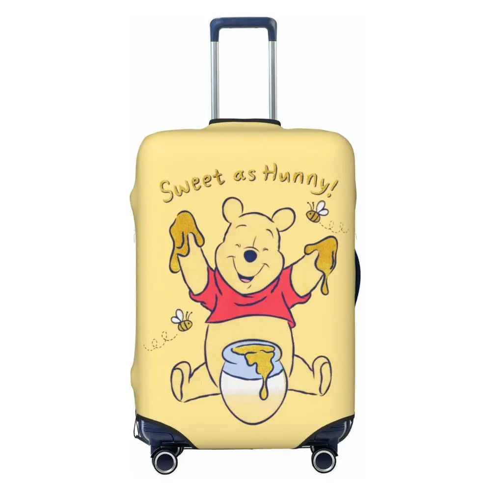 A111 - Custom Winnie The Pooh Luggage Cover Elastic