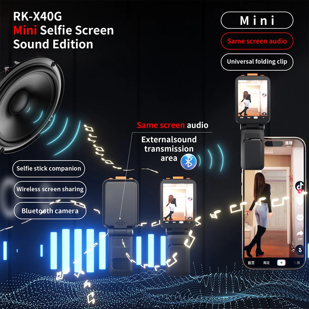 AE11 - Mini Same Screen With Sound Selfie Device