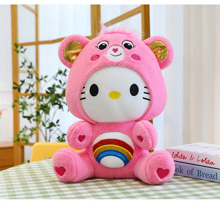 T18 - Anime Cartoon Care Bears Cross-Dressing Plush Toys Japanese