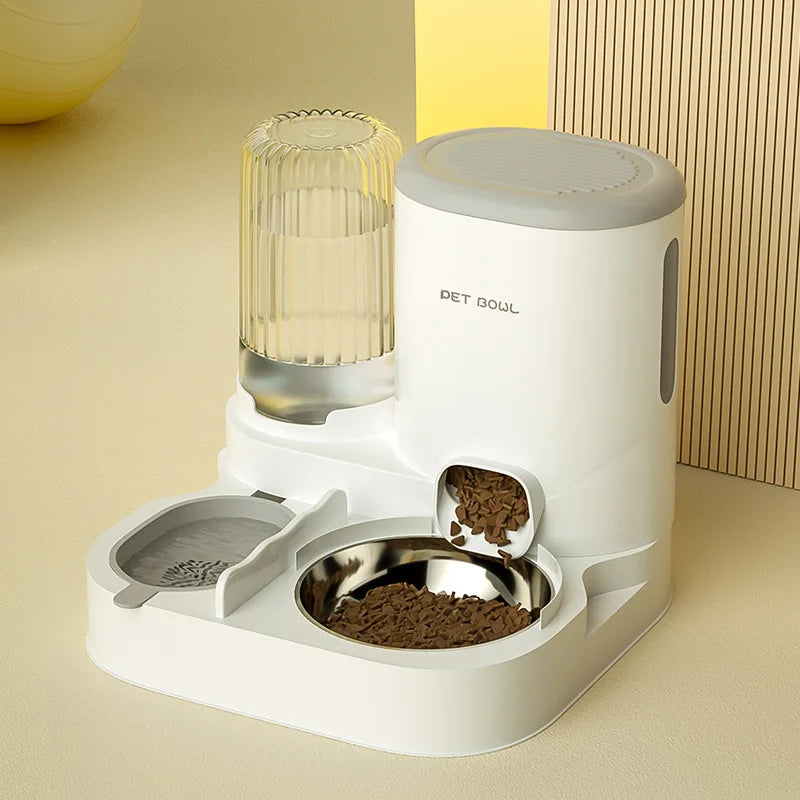 P04 - Bowl with integrated water dispenser, automatic pet feeder and water fountain