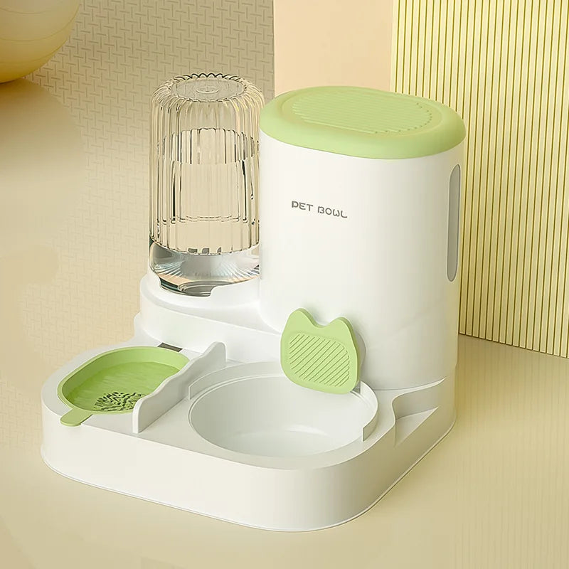 P04 - Bowl with integrated water dispenser, automatic pet feeder and water fountain