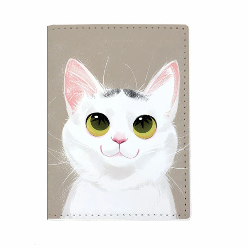 A32 - Cute Cat Dog Passport Covers