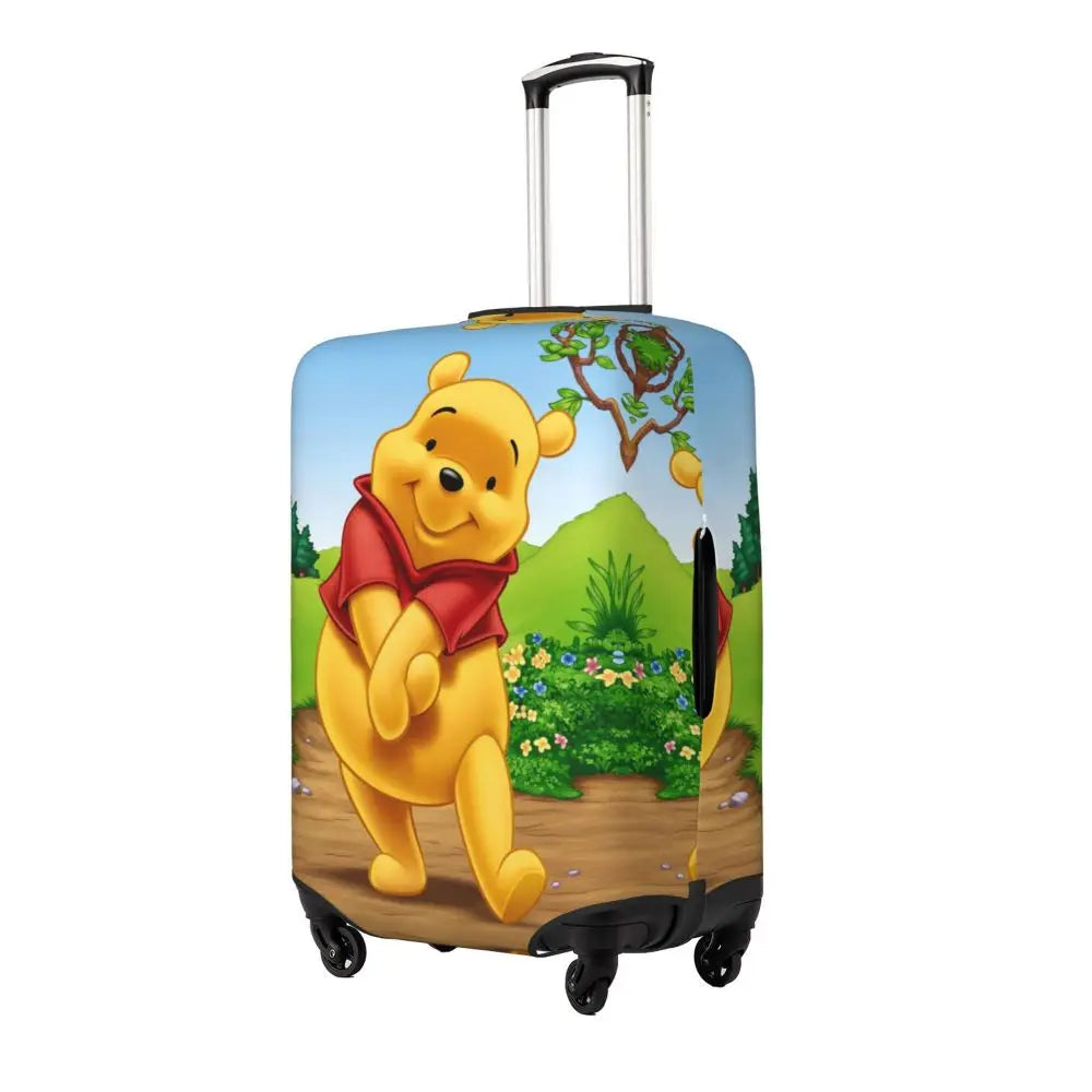 A111 - Custom Winnie The Pooh Luggage Cover Elastic