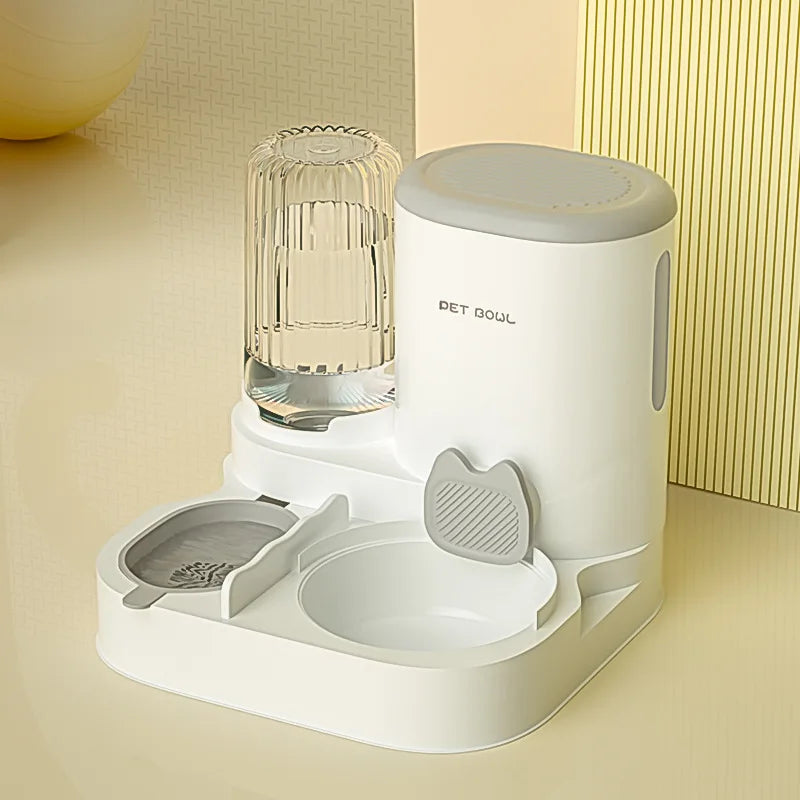 P04 - Bowl with integrated water dispenser, automatic pet feeder and water fountain