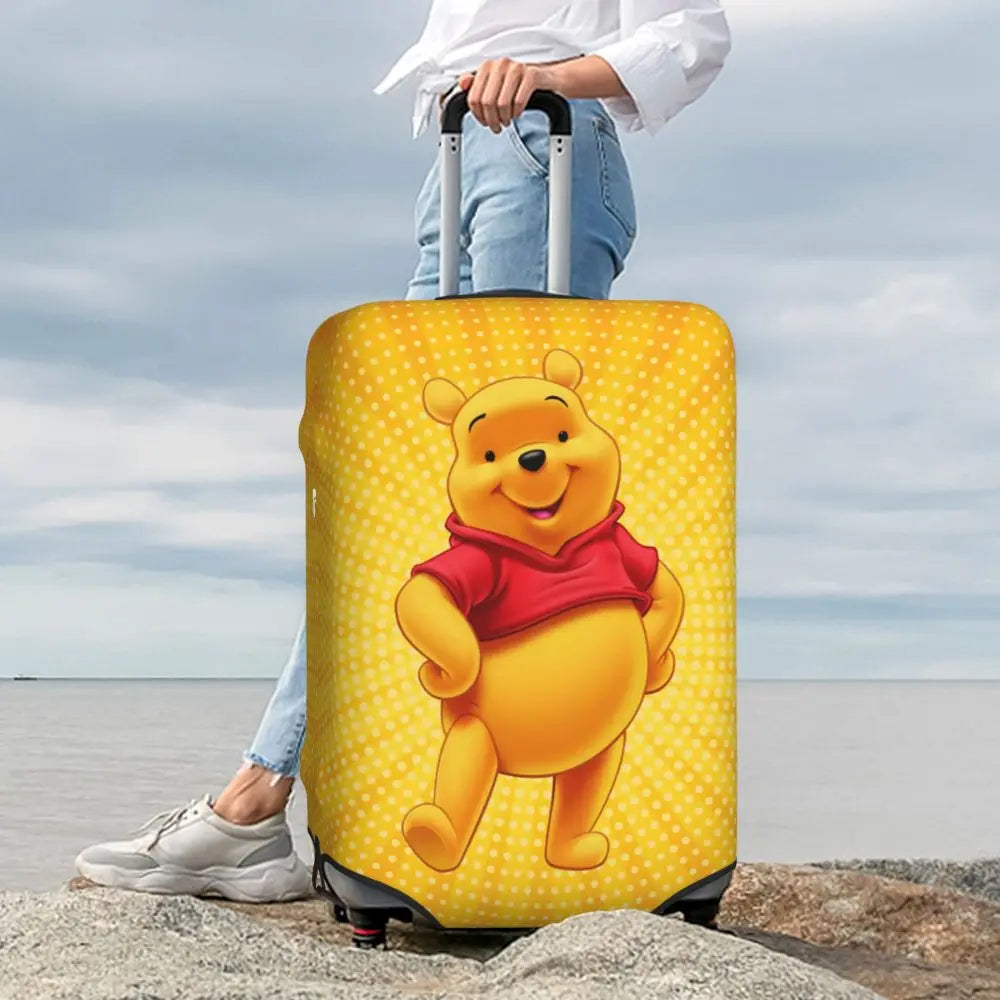 A111 - Custom Winnie The Pooh Luggage Cover Elastic