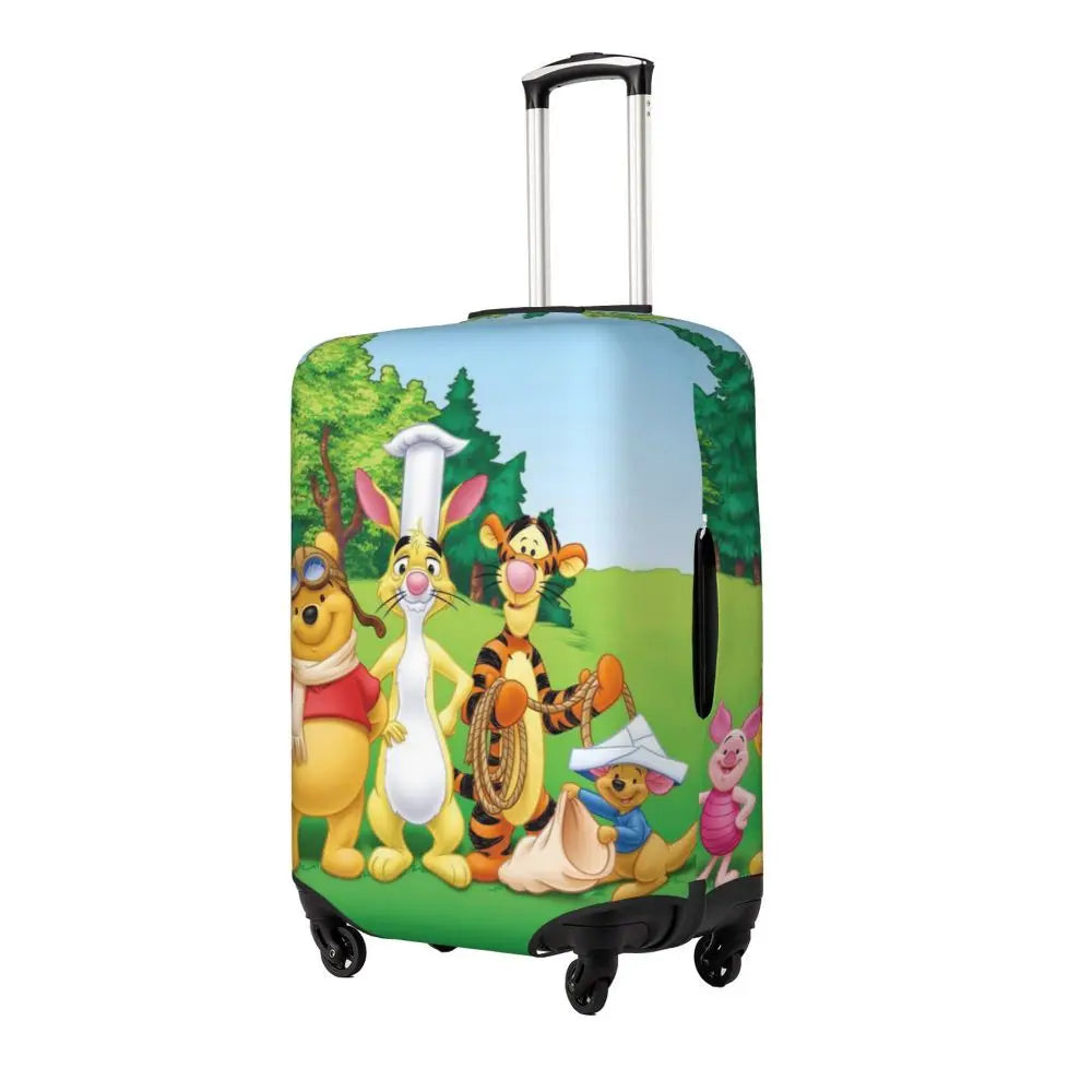 A111 - Custom Winnie The Pooh Luggage Cover Elastic