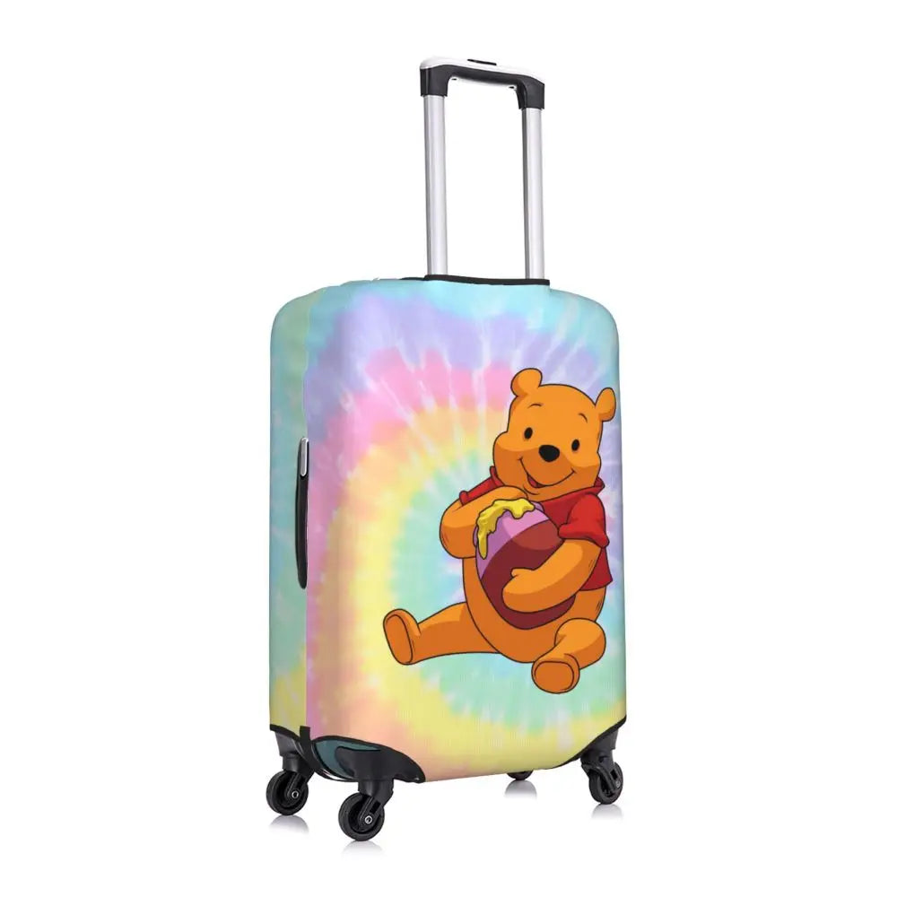 A111 - Custom Winnie The Pooh Luggage Cover Elastic