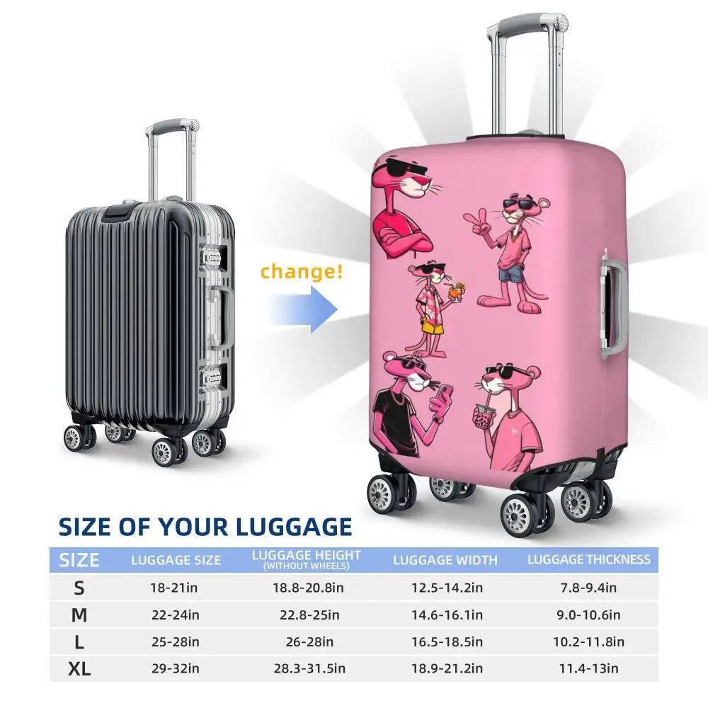 A101 - P-Panthers Cartoon Luggage Cover Protector Fashion Travel Suitcase