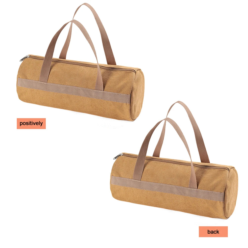 M09 - Camping Tools Storage Bag Large Capacity Cylinder Tent Stake Bag