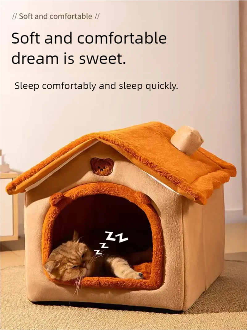 P05 - Cat and dog house, warm in winter, small dog, cat and dog, universal in all seasons