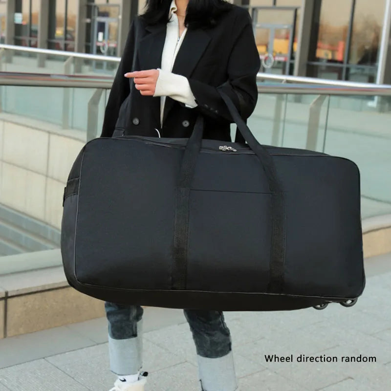 A21 - Foldable Wheel Bags Luggages Storage Bag with Wheels Large Capacity