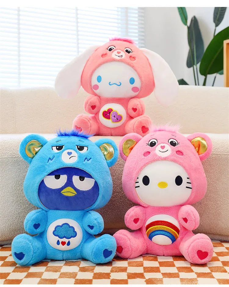 T18 - Anime Cartoon Care Bears Cross-Dressing Plush Toys Japanese