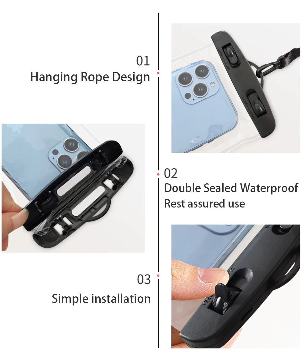 B25 - Waterproof Phone Case Swimming Water Proof Bag Universal