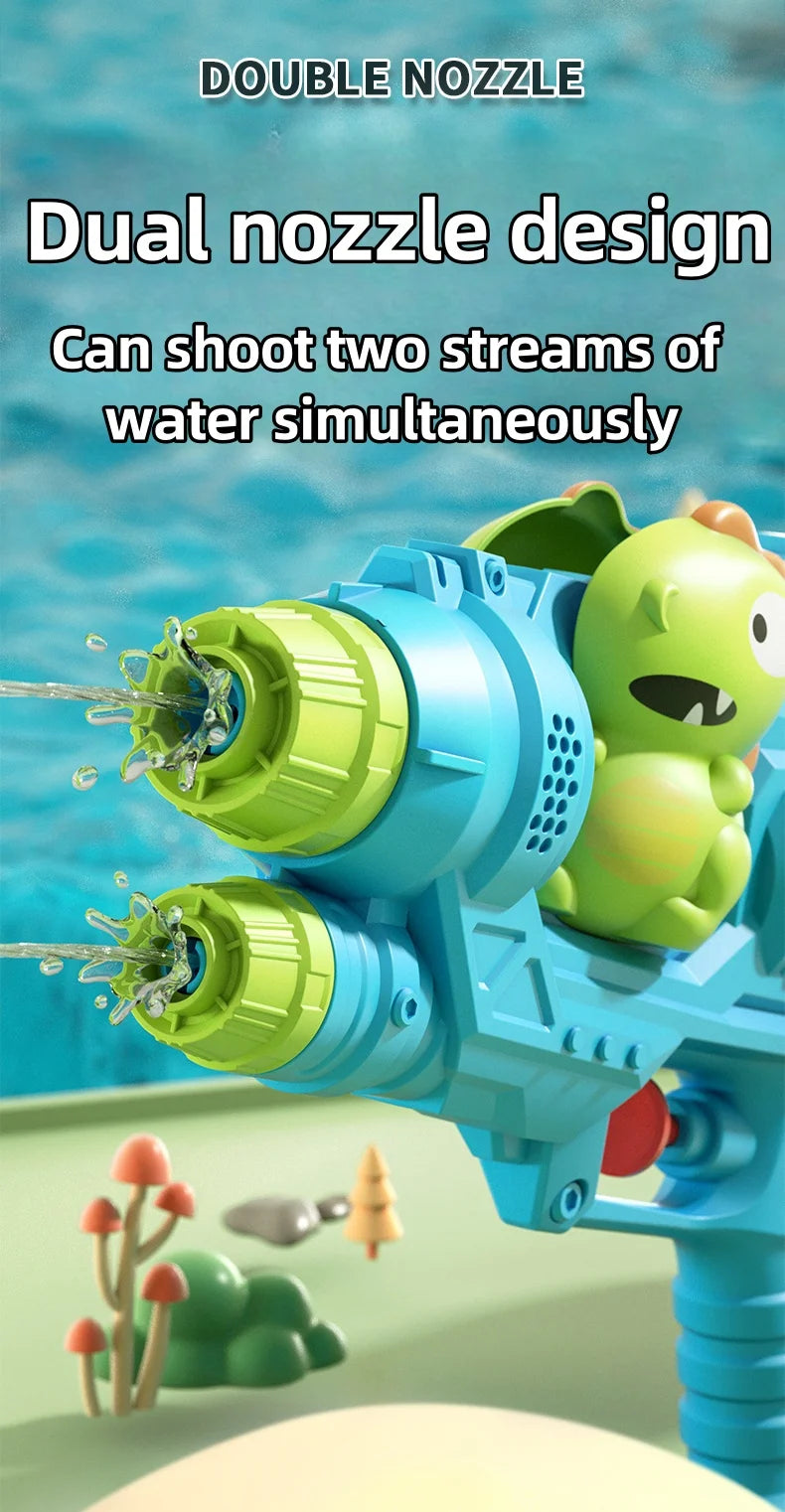 T14 - Dinosaurs, ducks, sharks, twin sprinklers, water beach toys
