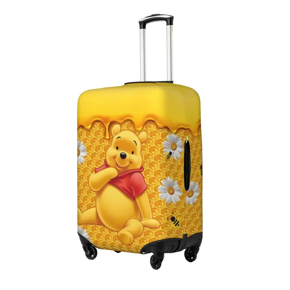 A111 - Custom Winnie The Pooh Luggage Cover Elastic