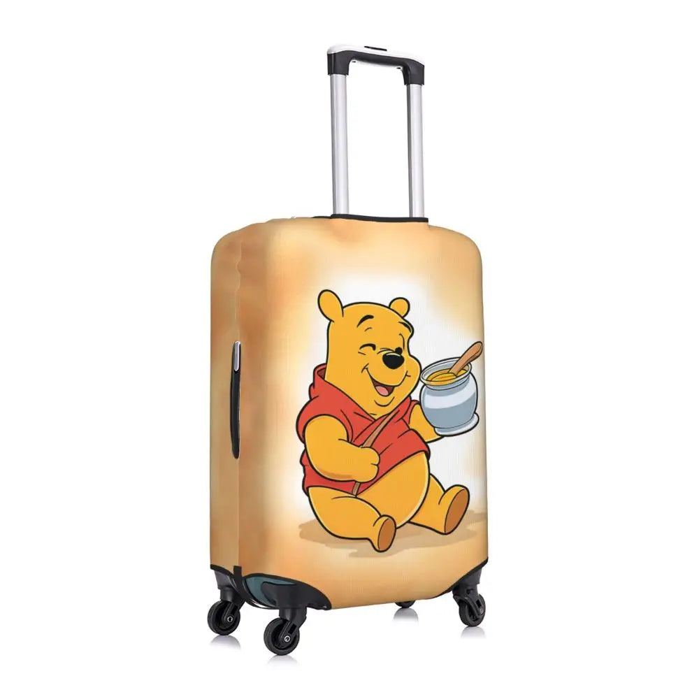 A111 - Custom Winnie The Pooh Luggage Cover Elastic