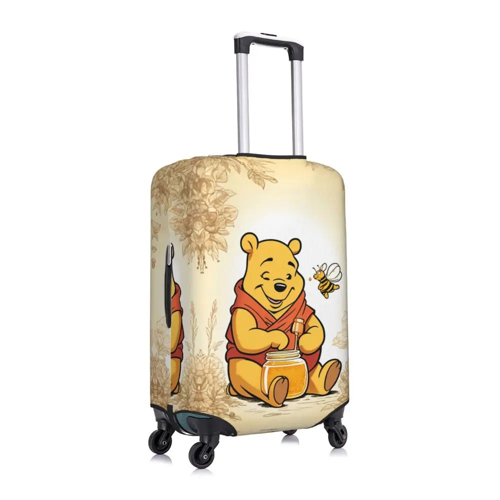 A111 - Custom Winnie The Pooh Luggage Cover Elastic