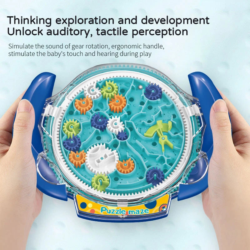 T09 - 3D Puzzle Funny Gear Labyrinth Disk Gear Balance Ball