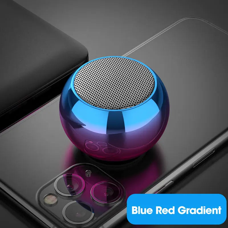 AE06 - Wireless Bluetooth Speaker Portable Small Steel Gun Metal Heavy Stereo Surround