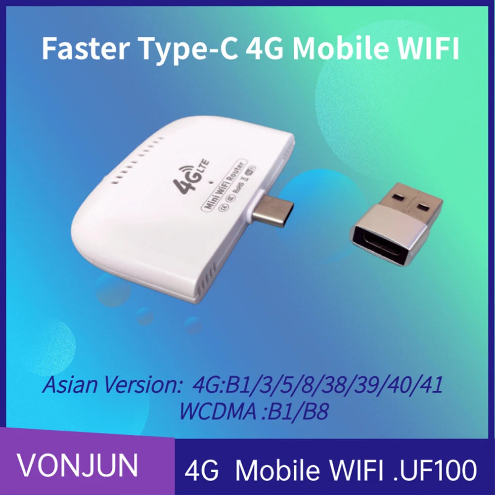 AE09 - 4G LTE Mini WiFi Router with USB Adapter Wireless
