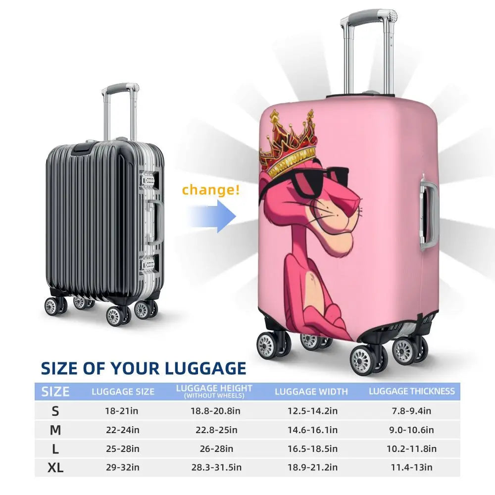 A101 - P-Panthers Cartoon Luggage Cover Protector Fashion Travel Suitcase