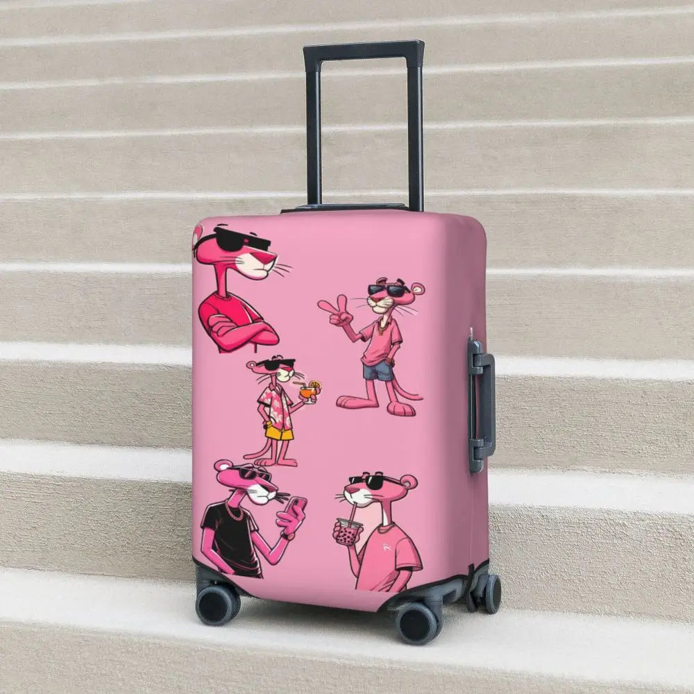A101 - P-Panthers Cartoon Luggage Cover Protector Fashion Travel Suitcase