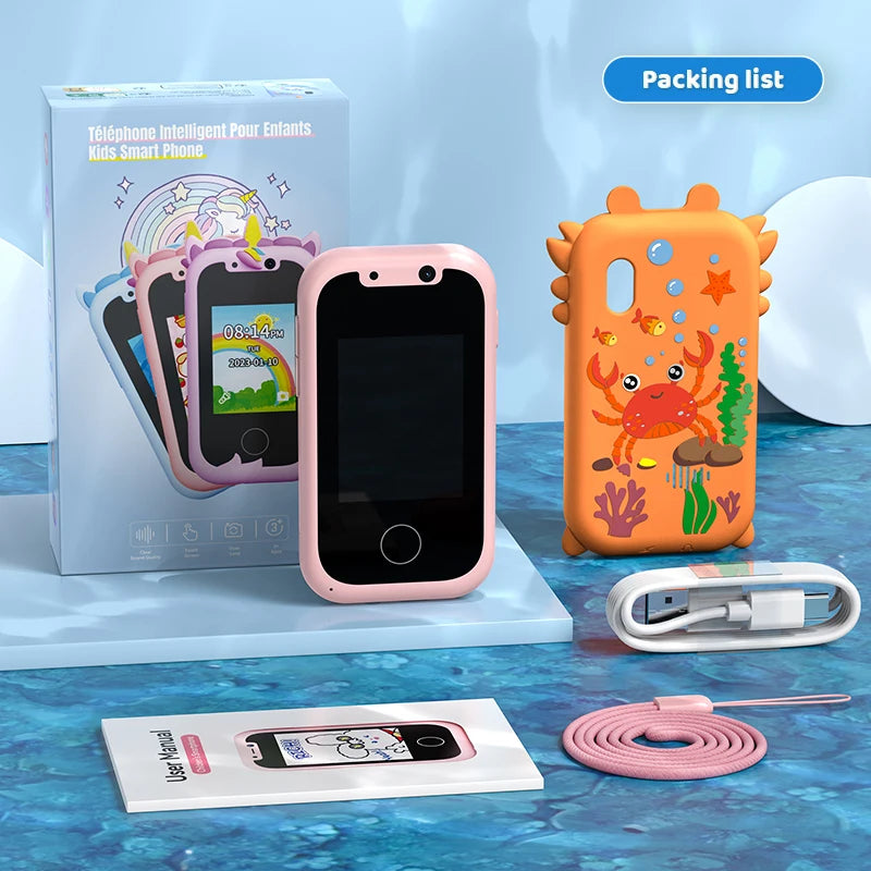 T23 - Kids Smart Phone Toys for Girls Christmas Gifts Touchscreen