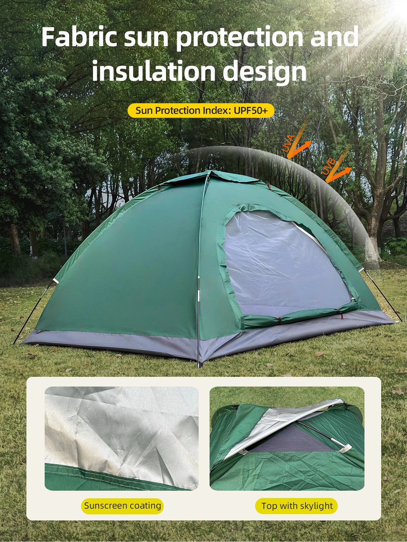 M11 - Outdoor camping tent, hand-built rain and sun protection hiking tent