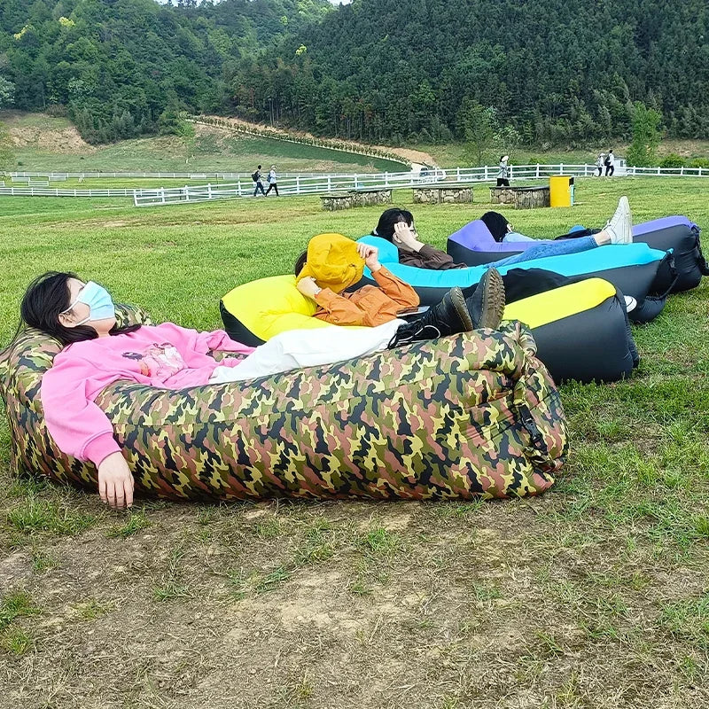 M03 - Camping Hiking Portable Foldable Inflatable Sleeping Mat Camping