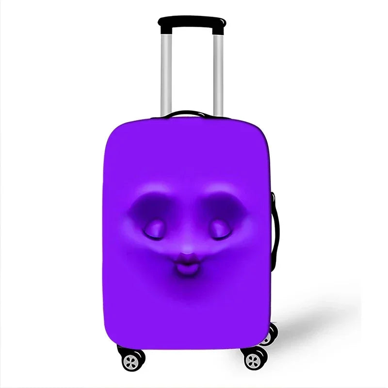 A112 - Funny Expression Travel Suitcase Dust Cover Luggage