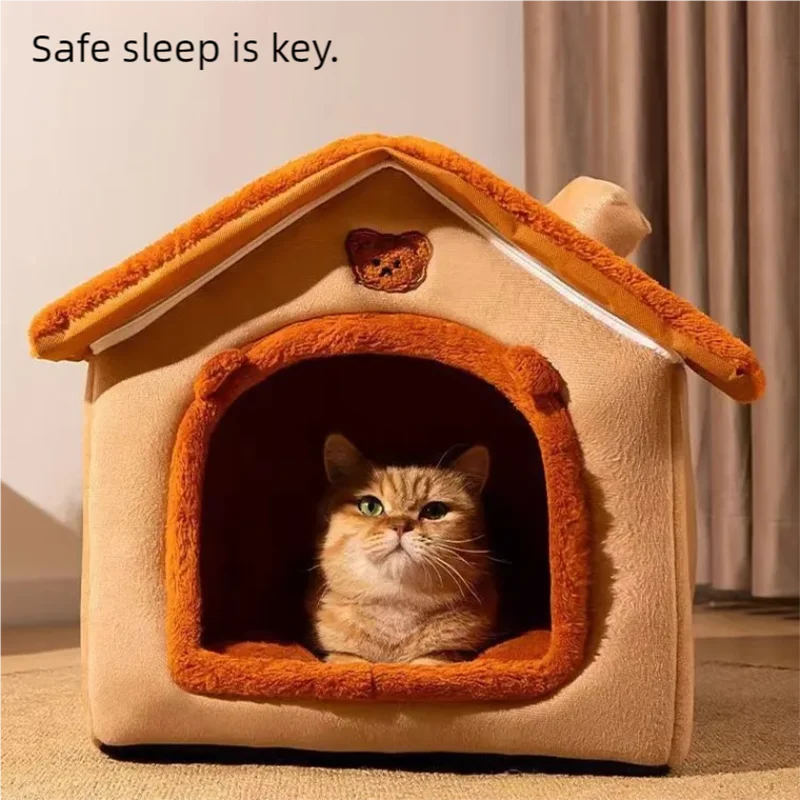 P05 - Cat and dog house, warm in winter, small dog, cat and dog, universal in all seasons