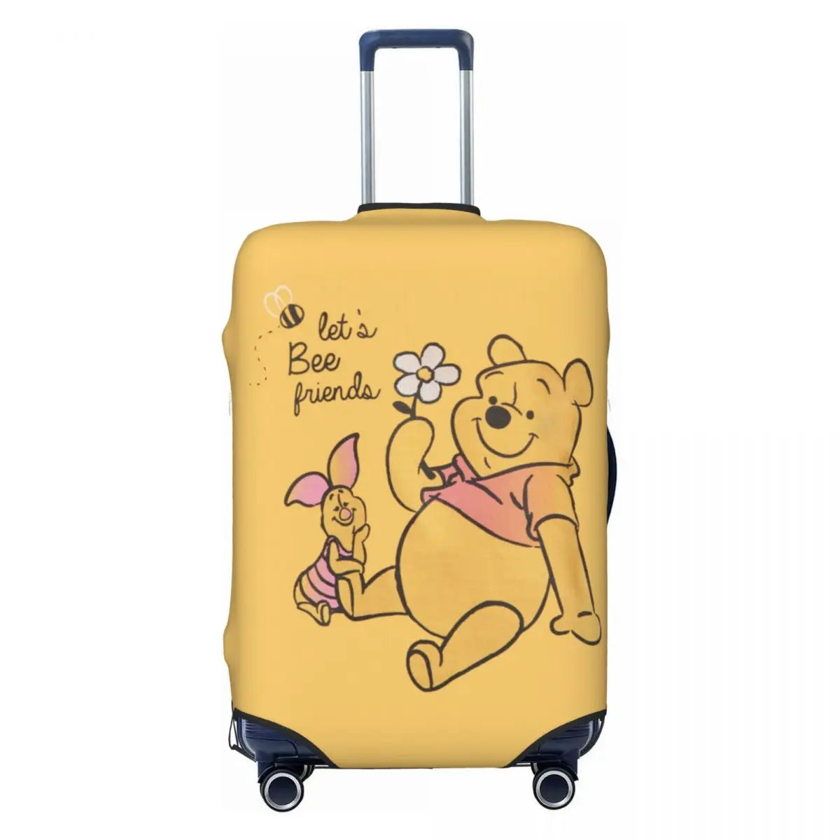 A111 - Custom Winnie The Pooh Luggage Cover Elastic