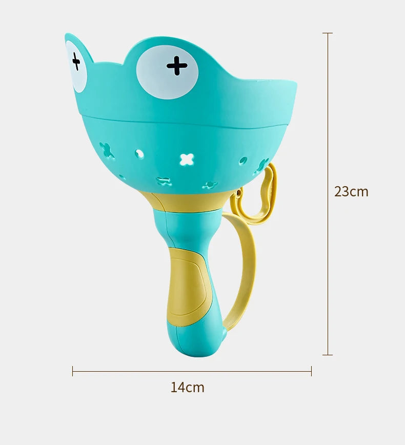 T15 - Kids Flying Saucer Disc Launcher Frog Catapult Flying Toys Pull String UFO