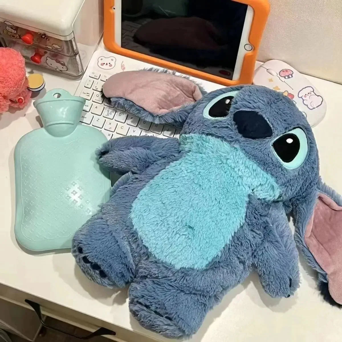 T19 - Stitch Angel Lotso Plush Hand Warm Bottle