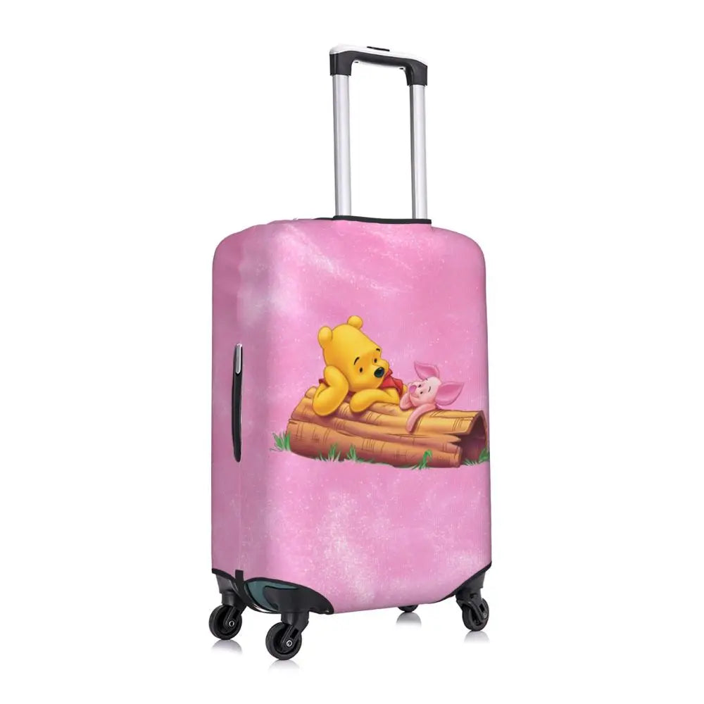 A111 - Custom Winnie The Pooh Luggage Cover Elastic