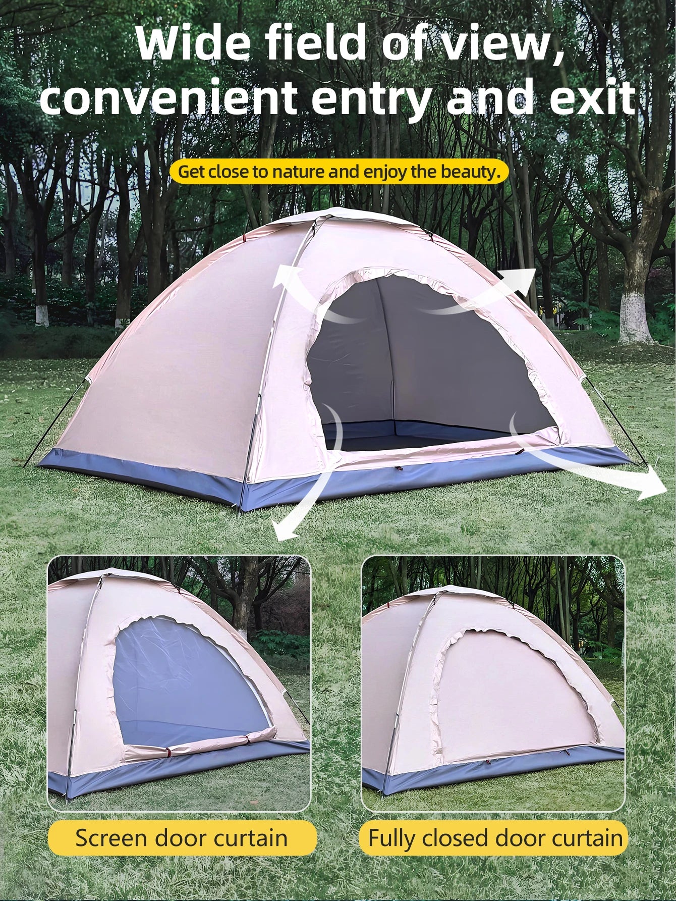 M11 - Outdoor camping tent, hand-built rain and sun protection hiking tent
